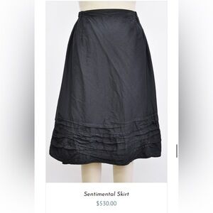 KRISTA LARSEN The Sentimental Skirt Black Ruffle Women's Skirt